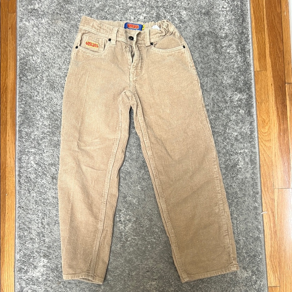 Empyre Tan Corduroy Pants with Straight Leg